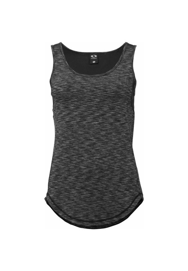 TANKKD - LOAP Mandara damski tank top, czarny, XL. Kolor: czarny, wielokolorowy, zielony. Materiał: poliester, elastan. Sezon: lato. Sport: turystyka piesza