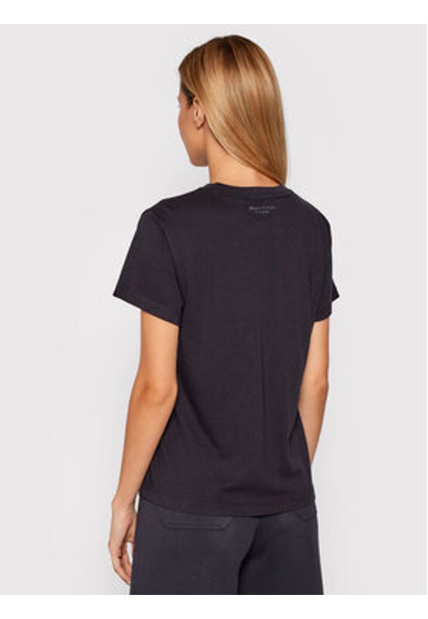 Marc O'Polo T-Shirt B01 2100 51117 Granatowy Regular Fit. Typ kołnierza: polo. Kolor: niebieski. Materiał: bawełna