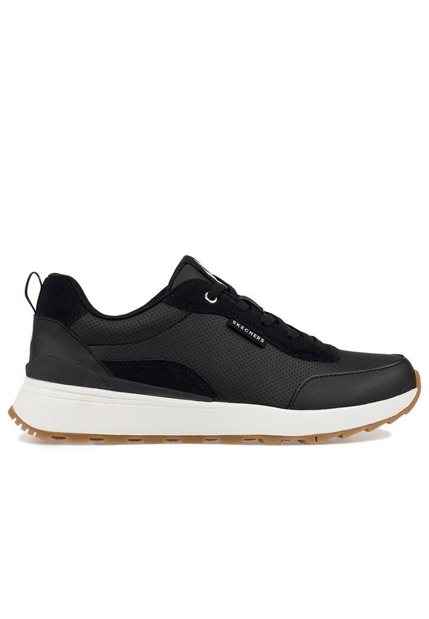 skechers - Buty Skechers Sunny Street Sunshine Jogger 155441BLK - czarne. Zapięcie: sznurówki. Kolor: czarny. Materiał: guma, syntetyk, skóra. Szerokość cholewki: normalna. Wzór: gładki