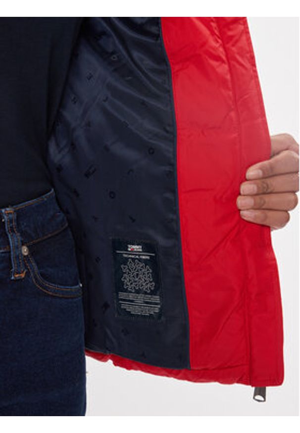 Tommy Jeans Kurtka zimowa Colorblock DW0DW17257 Kolorowy Slim Fit. Materiał: syntetyk. Wzór: kolorowy. Sezon: zima