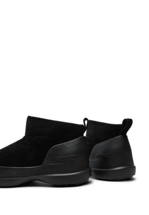 Moon Boot Śniegowce Luna Low Suede Boot 80D2480040 Czarny. Kolor: czarny. Materiał: zamsz, skóra