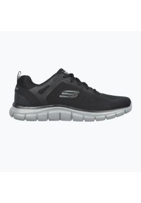 skechers - Buty męskie SKECHERS Track Broadercharcoal. Kolor: czarny