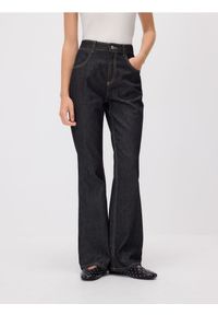 Reserved - Jeansy flare - szary. Kolor: szary #1