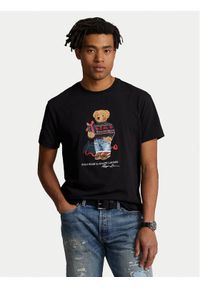 Polo Ralph Lauren T-Shirt 710854497027 Czarny Regular Fit. Typ kołnierza: polo. Kolor: czarny. Materiał: bawełna #1