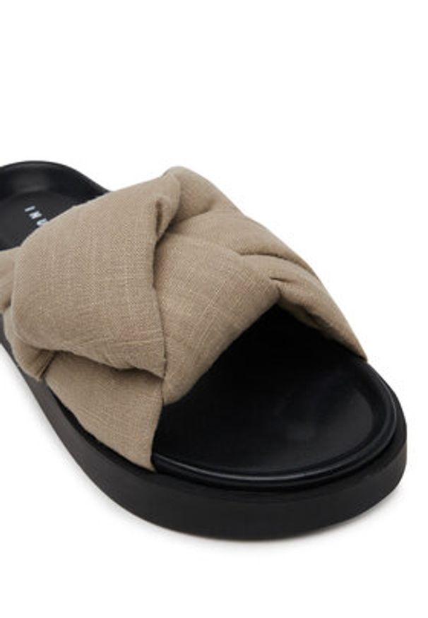 Inuikii Klapki Oversized 70104-147 708 Beżowy. Kolor: beżowy. Materiał: materiał