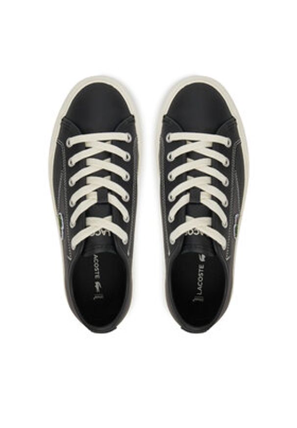 Lacoste Tenisówki Backcourt 749CFA0043 454 Czarny. Kolor: czarny. Materiał: skóra