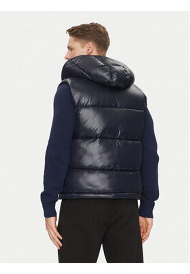 Save The Duck Bezrękawnik D80296M LUCK19 Granatowy Regular Fit. Kolor: niebieski. Materiał: syntetyk. Długość rękawa: bez rękawów