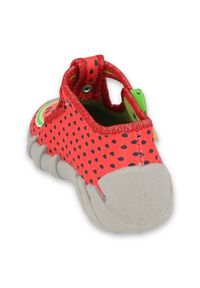 Befado obuwie dziecięce 110P459 czerwone. Kolor: czerwony. Materiał: bawełna, tkanina #6