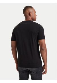 Karl Lagerfeld - KARL LAGERFELD T-Shirt 755063 564242 Czarny Regular Fit. Typ kołnierza: dekolt w karo. Kolor: czarny. Materiał: bawełna #3