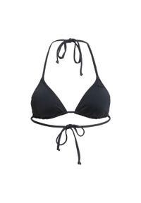 Roxy - Góra od stroju kąpielowego ROXY Beach Classics Mod Tiki TRI. Kolor: czarny. Materiał: nylon, elastan, materiał