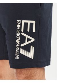 EA7 Emporio Armani Szorty sportowe 7M000232 AF13512 MB122 Granatowy Regular Fit. Kolor: niebieski. Materiał: bawełna. Styl: sportowy