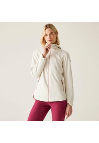 Regatta - Kurtka turystyczna przeciwdeszczowa damska Hamara IV wodoodporna. Kolor: biały. Sport: turystyka piesza #1