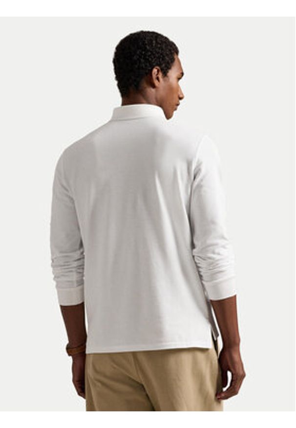 Polo Ralph Lauren Polo 710680790001 Biały Custom Slim Fit. Typ kołnierza: polo. Kolor: biały. Materiał: bawełna