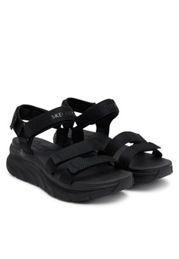 skechers - Skechers Sandały D'Lux Walker-Going-Out Vibes 119828/BBK Czarny. Kolor: czarny. Materiał: materiał