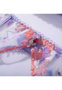 Intica - Komplet bielizny z pasem do pończoch na wyjątkowe okazje Akgul. Kolor: fioletowy. Materiał: materiał #9