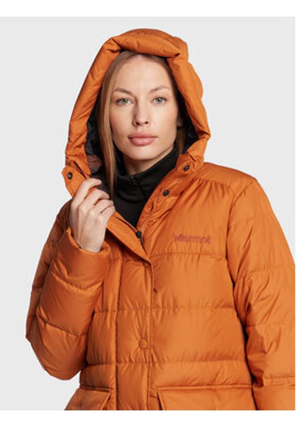 Marmot Kurtka puchowa 13170 Miedziany Regular Fit. Kolor: brązowy. Materiał: syntetyk, puch