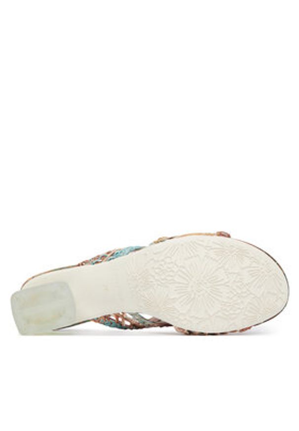 Laura Vita Klapki Framboiseo 29 Kolorowy. Materiał: skóra. Wzór: kolorowy