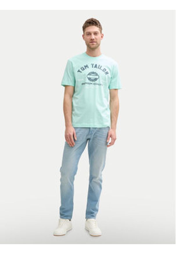 Tom Tailor T-Shirt 1037735 Zielony Regular Fit. Kolor: zielony. Materiał: bawełna