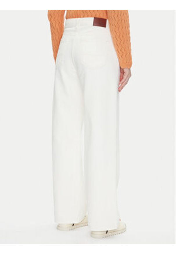 Pepe Jeans Jeansy PL204731 Niebieski Straight Fit. Kolor: biały