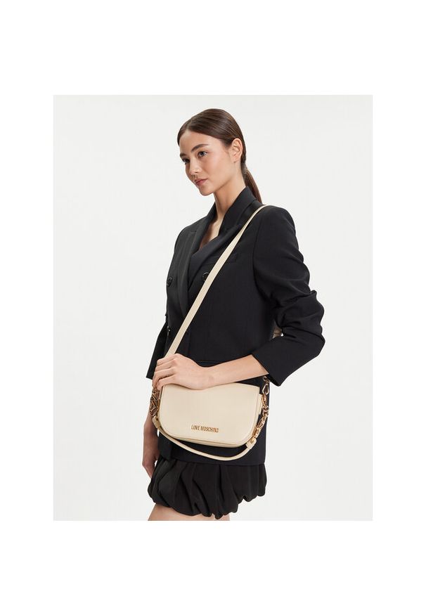 Love Moschino - Torebka LOVE MOSCHINO. Kolor: beżowy