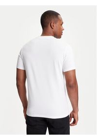 Karl Lagerfeld - KARL LAGERFELD T-Shirt 755042 553235 Biały Regular Fit. Typ kołnierza: dekolt w karo. Kolor: biały. Materiał: bawełna #5
