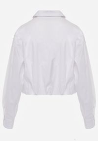 Born2be - Biała Bawełniana Koszula o Kroju Bombki Oversize Walelia. Okazja: na co dzień. Kolor: biały. Materiał: bawełna. Styl: casual #4