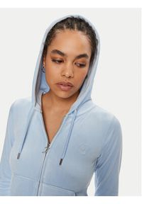 Juicy Couture Bluza Robertson JCAP176 Błękitny Slim Fit. Kolor: niebieski. Materiał: syntetyk