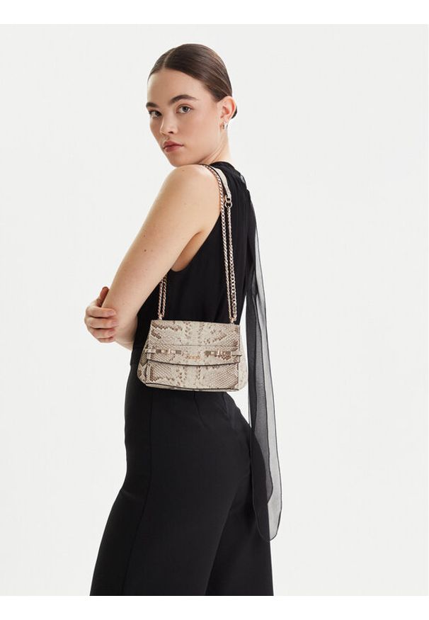 Guess Torebka Melinda Mini HWKG99 33780 Beżowy. Kolor: beżowy. Materiał: skórzane