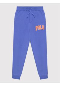 Polo Ralph Lauren Spodnie dresowe 323851015005 Niebieski Regular Fit. Kolor: niebieski. Materiał: syntetyk, dresówka, bawełna