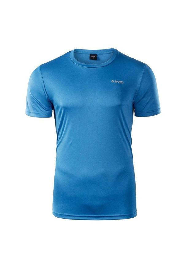 Hi-tec - Koszulka męska Hi-Tec Sibic - niebieska, Rozmiar XL. Kolor: niebieski. Materiał: dzianina, poliester