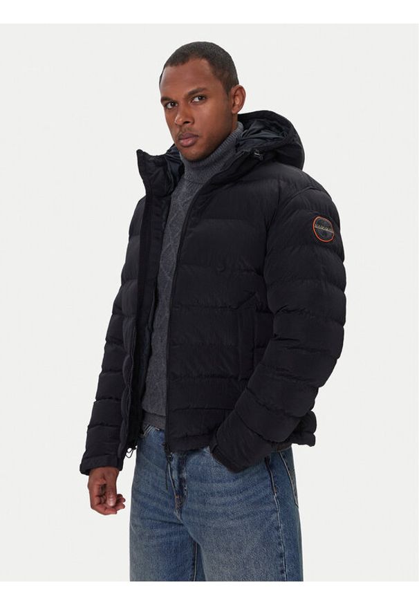 Napapijri Kurtka zimowa A-Terez NP0A88TG Czarny Regular Fit. Kolor: czarny. Materiał: syntetyk. Sezon: zima