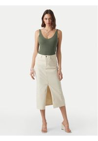 Vero Moda Top New Lex Sun 10281877 Zielony ciemny Regular Fit. Kolor: zielony. Materiał: wiskoza #2