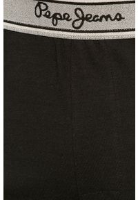 Pepe Jeans - Spodnie piżamowe Rffi. Kolor: czarny. Materiał: bawełna, dzianina. Wzór: nadruk #3