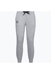 Spodnie damskie Under Armour Rival Fleece szary melanż. Kolor: szary. Wzór: melanż