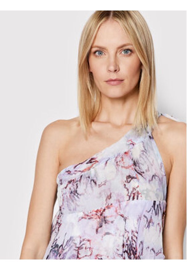 IRO Sukienka koktajlowa Jofrey AQ545 Fioletowy Regular Fit. Kolor: fioletowy. Materiał: wiskoza. Styl: wizytowy