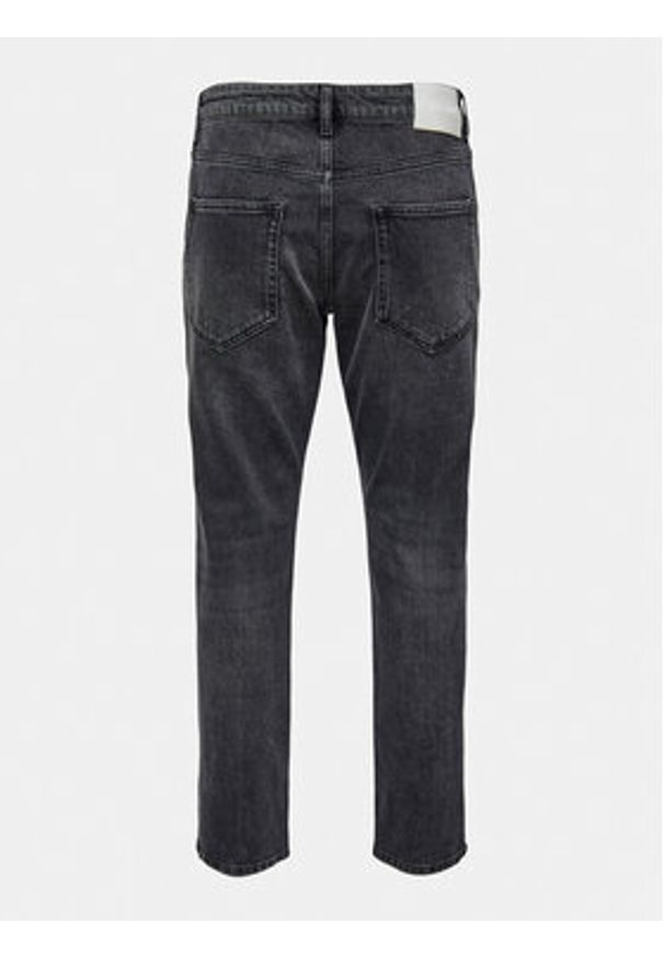 Only & Sons Jeansy Yoke 22027850 Czarny Tapered Fit. Kolor: czarny