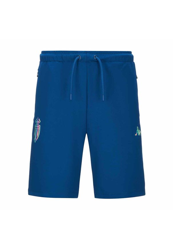 Kappa - Szorty AS Monaco Atrin 2023/24. Kolor: niebieski. Sport: piłka nożna