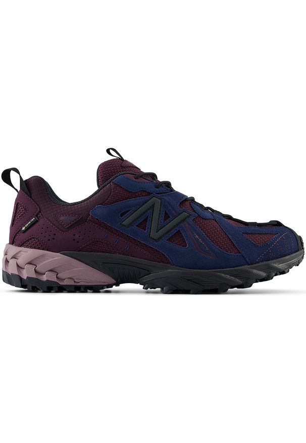 Buty unisex New Balance ML610XK – bordowe. Kolor: czerwony. Materiał: guma, zamsz, skóra. Szerokość cholewki: normalna. Technologia: Gore-Tex