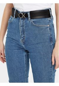 Calvin Klein Pasek Damski Re-Lock Waist Belt 50Mm K60K611104 Czarny. Kolor: czarny