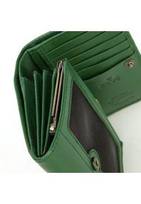 Wittchen - Damski portfel skórzany klasyczny średni zielony. Kolor: zielony. Materiał: skóra #8