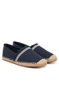 TOMMY HILFIGER - Tommy Hilfiger Espadryle Fringe Canvas Closed Espadrille FW0FW08881 Granatowy. Kolor: niebieski. Materiał: materiał #6