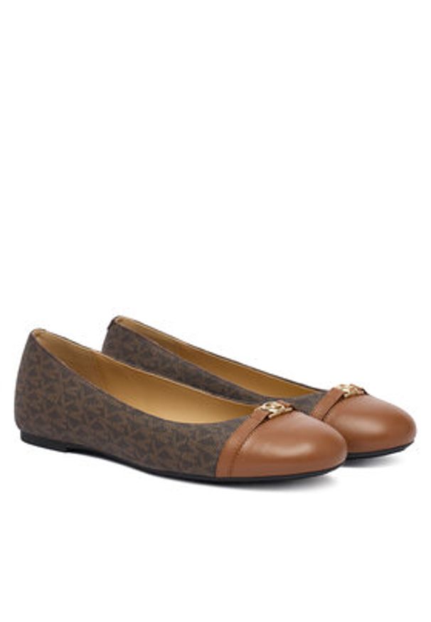 MICHAEL Michael Kors Baleriny Mandy Flat 40F5MAFP1L Brązowy. Kolor: brązowy. Materiał: skóra