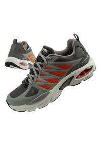 skechers - Buty sportowe męskie Skechers Skech-Air Ventura-Revell. Kolor: szary, czerwony, wielokolorowy. Szerokość cholewki: normalna