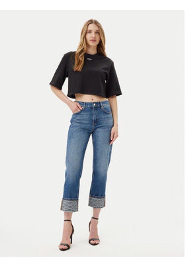 JOOP! Jeans T-Shirt Taky 30046280 Czarny Relaxed Fit. Kolor: czarny. Materiał: bawełna