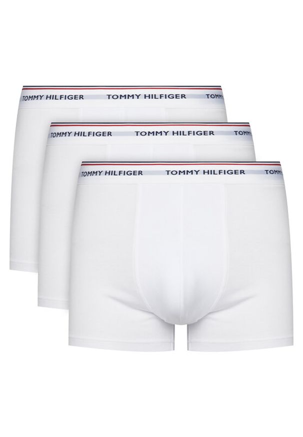 TOMMY HILFIGER - Tommy Hilfiger Komplet 3 par bokserek 3P Lr Trunk 1U87903841 Biały. Kolor: biały. Materiał: bawełna