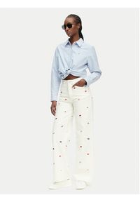 Tommy Jeans Jeansy Claire DW0DW23042 Kremowy Wide Leg. Kolor: kremowy #4