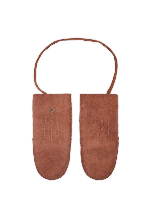 EMU Australia Rękawiczki Damskie Birrarung W7011 Brązowy. Kolor: brązowy. Materiał: skóra