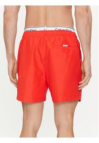 Calvin Klein Swimwear Szorty kąpielowe KM0KM00957 Czerwony Regular Fit. Kolor: czerwony. Materiał: syntetyk #2