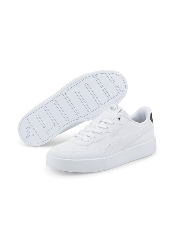 Buty do chodzenia damskie Puma Skye Clean. Zapięcie: sznurówki. Kolor: biały, szary, wielokolorowy. Materiał: guma, materiał, syntetyk. Szerokość cholewki: normalna. Sport: turystyka piesza