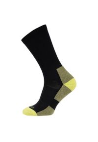 NA GIEAN - Skarpety Trekkingowe Na Giean Medium Weight Crew Black. Kolor: czarny, wielokolorowy, żółty. Materiał: wełna. Sport: turystyka piesza